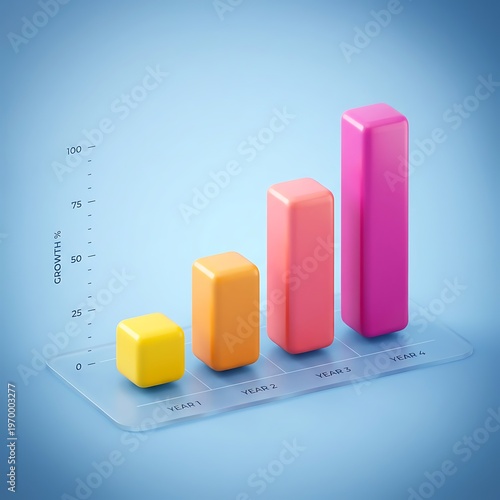 business graph with arrow