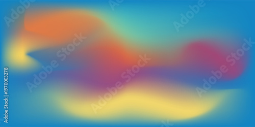 Smooth and blurry colorful gradient mesh background. Modern bright rainbow colors
