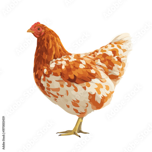 Poultry, illustrated as a clean 2D flat vector icon isolated on a white background