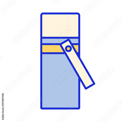 水筒とコップの水分補給アイコン（熱中症対策）