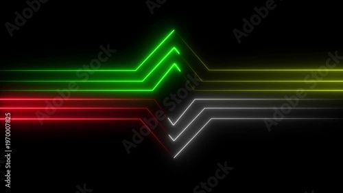 Futuristic neon light lines forming a modern dynamic tech background with vibrant colors abstract digital for technology and innovation themes