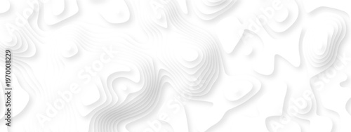 Vector lines seamless pattern sea map topography design. White wave paper curved reliefs Contour maps. Discovery topographic texture backdrop landscape earth style trail map geography design.