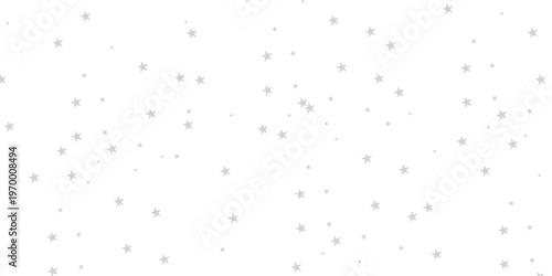 seamless pattern with gray tars shiny glittering on transparent background. Twinkle star vector png confetti pattern.