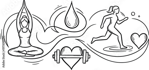 Healthy Lifestyle Yoga, Running, and Heart Health