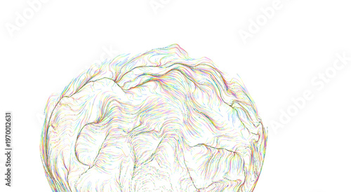 Abstract colorful sphere wi...