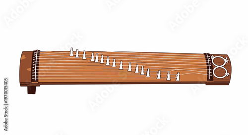 Koto Japanese traditional stringed musical instrument