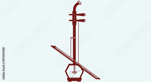 Chinese Erhu instrument traditional stringed musical instrument