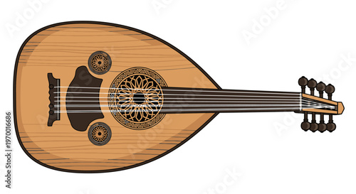 Oud instrument traditional middle eastern stringed musical instrument
