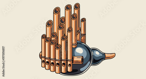 Shawm Musical Instrument Illustration