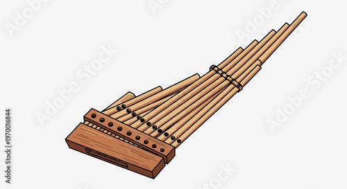 Siku traditional Bolivian panpipes musical instrument