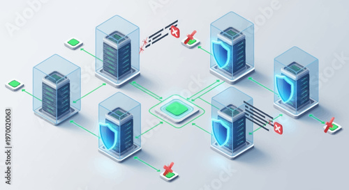 servers and data center connections.
