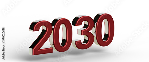 3D render of the year 2030,...