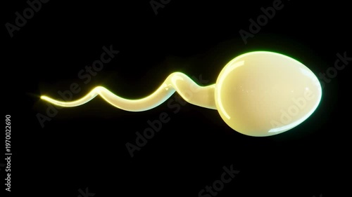 Sperm cell science medical bg able to loop endless 4k