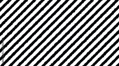 Black and white diagonal stripes seamless pattern background