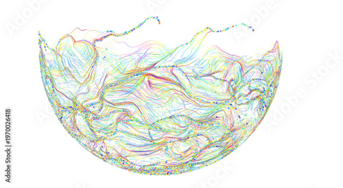 Abstract artwork featuring ...