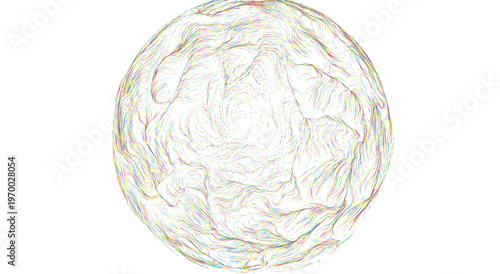 Abstract colorful sphere wi...