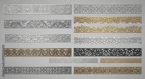 Decorative Border Designs - Intricate Patterns and Textures.