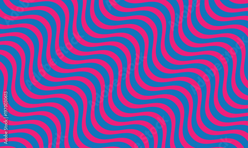 Minimal Blue and pink colour tartan Diagonal Seamless wave Pattern Background. Modern Monochrome Slanted Line Geometric Texture.