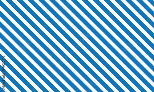 Minimal Blue and White Diagonal Stripe Seamless Pattern Background. Modern Monochrome Slanted Line Geometric Texture