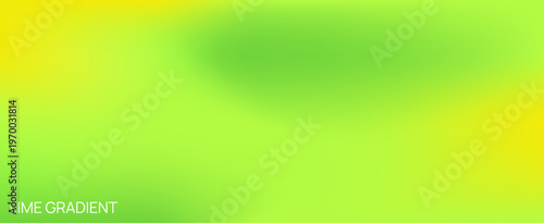 Vibrant green and yellow gradient background with blurry effect. Modern mesh template, neon lime tones backdrop.