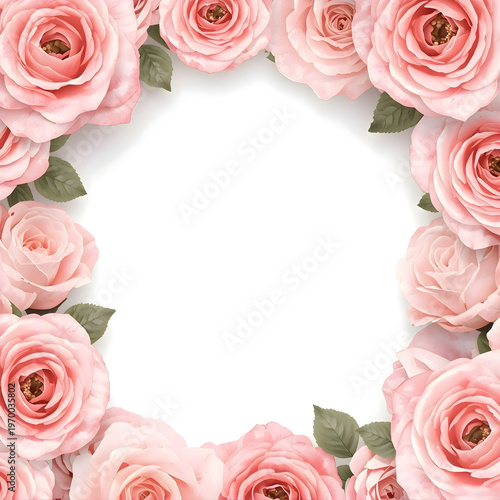 frame of roses