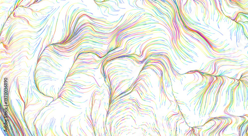 Abstract colorful lines flo...
