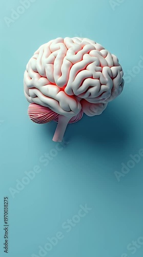 A human brain connected to a charging cable like a device, symbolizing need for rest, mental recharge, and energy restoration
