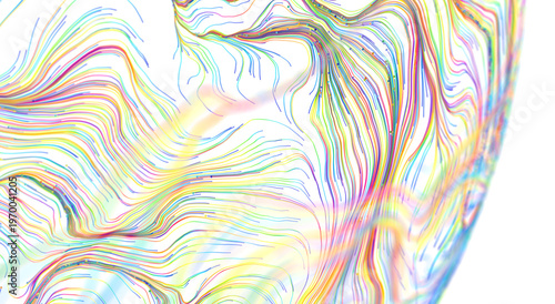 Abstract colorful lines wit...