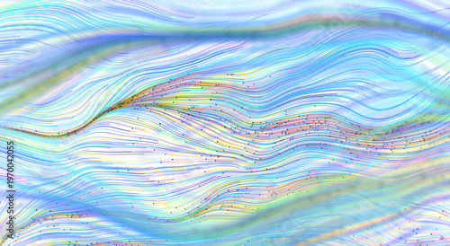 Abstract artwork of flowing...