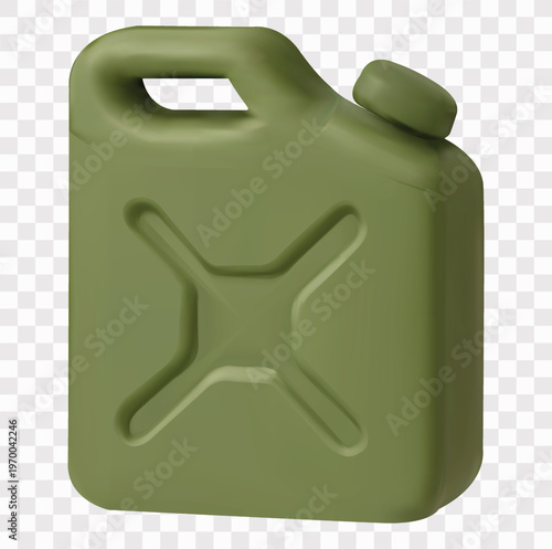 Military and Army Equipment Vector Icon Set | 3D icon set | jerrycan