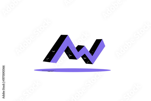 Abstract Seismic Waveform Graph in Minimalist Blue