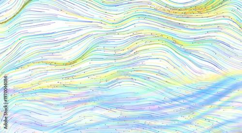 Abstract artwork of flowing...
