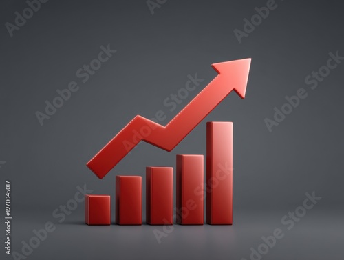 Red Arrow Increasing Graph Representing Growth, Success, and Business Progress in a Modern and Minimalistic Style on a Dark Background Free Download Red Arrow Increasing Graph Representing Growth, Success, and Business Progress in a Modern and Minimalistic Style on a Dark Background - GFXLoad