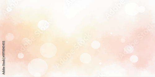 Abstract colorful bokeh background featuring a bright gold glitter design with glowing yellow circles and shiny holiday sparkles in a defocused blurred vector illustration