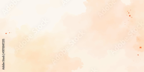 Beautiful abstract watercolor grunge background featuring a bright blue sky with fluffy white clouds and sunlight texture to create a heavenly nature atmosphere with copy space