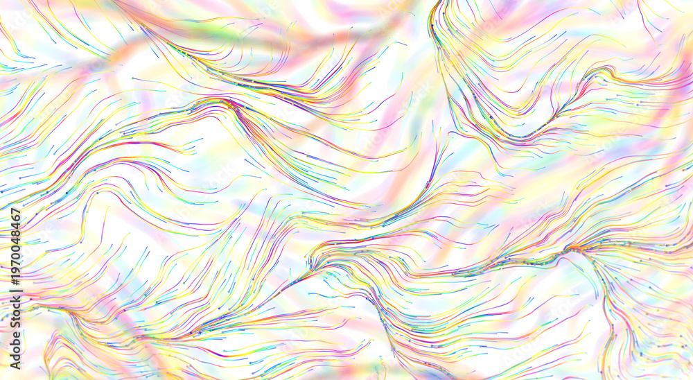 Fototapeta premium Abstract colorful lines flowing and waving background, representing concepts and feelings.