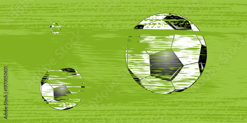 Football seamless pattern. Ball texture background. Flat style. Repeating ball pattern. Soccer ball pattern. Vector illustration.