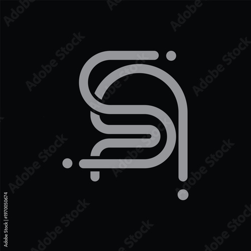 Initial letter SA logo design