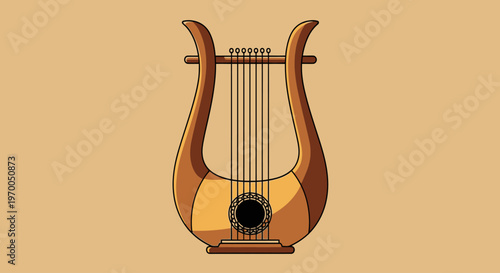 Lyre instrument ancient Greek music symbol