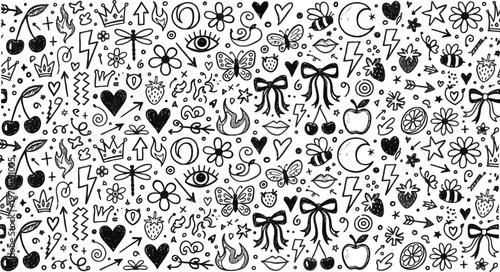 Animal paw prints with magnifying glass forensic investigation icons