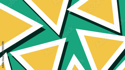 Triangles form Background with evergreen hues