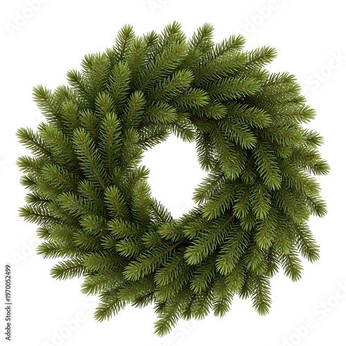 christmas wreath isolated