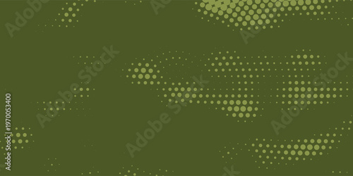 Green army abstract background with curve line for backdrop. vector pattern dot eps10