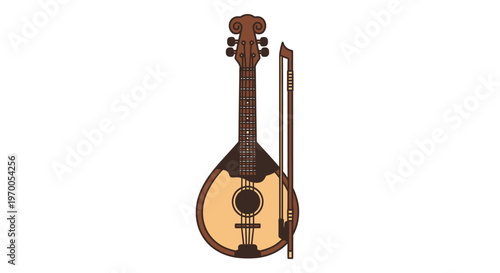 Mandolin Instrument Illustration Stringed Musical Tool