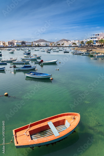 The marina in Arrecife on the island of Lanzarote one of the Canary Islands