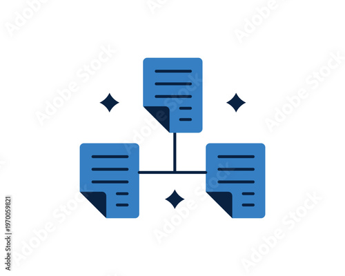 Organizational chart showing document hierarchy and corporate data structure.