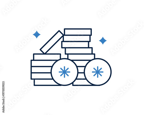 Stacks of silver and gold coins for wealth management and investment growth.