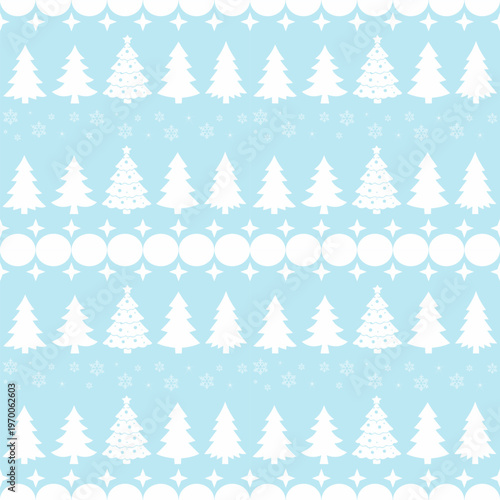 Christmas Tree Seamless Pattern
