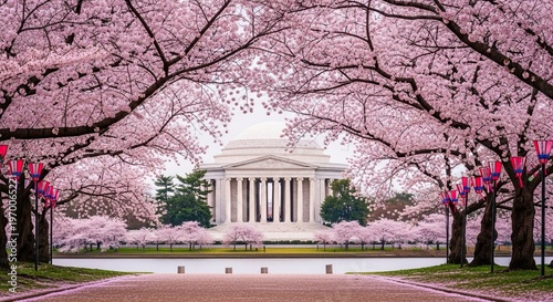 Lincoln Memorial Cherry Blossoms.