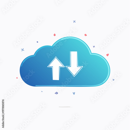 Cloud Upload Download Icon